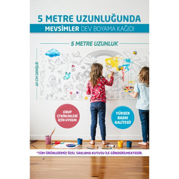 Proll Mevsimler Dev Boyama Kağıdı