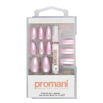 Promani İnci Pembesi Takma Tırnak Kiti