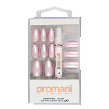 Promani İnci Pembesi Takma Tırnak Kiti