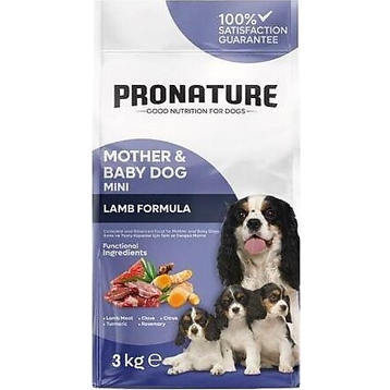 Pronature 3 kg Mother Baby Dog Anne ve Bebek Köpekler İçin Kuzulu ve Pirinçli Köpek Maması