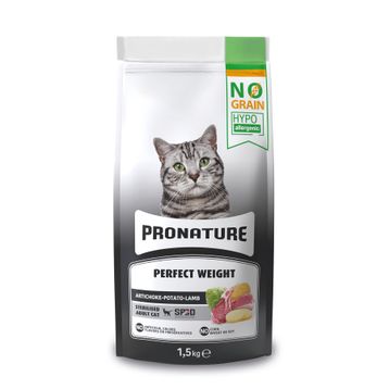 Pronature Perfect Weight Kuzu Etli ve Enginarlı 1.5 kg Tahılsız Kısırlaştırılmış Yetişkin Kuru Kedi Maması