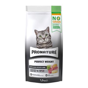 Pronature Perfect Weight Kuzu Etli ve Enginarlı 1.5 kg Tahılsız Kısırlaştırılmış Yetişkin Kuru Kedi Maması