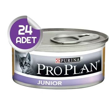 Proplan 24 Adet Junior Tavuk Etli Yavru Yaş Kedi Konservesi