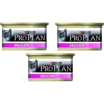Proplan 3x85 gr Delicate Hassas Hindi Etli Kedi Konservesi