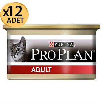 Proplan 85 gr x 12 Adet Adult Tavuk Etli Kedi Konservesi