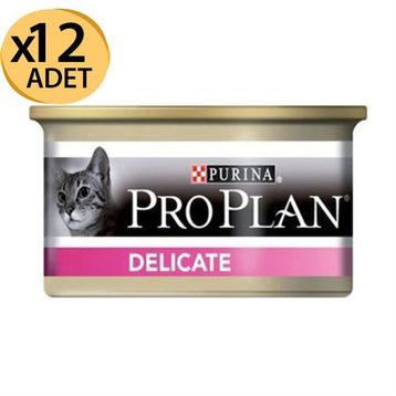Proplan 85 gr x 12 Adet Delicate Hindi Etli Kedi Konserve