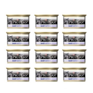 Proplan Baby Kitten Tavuklu 12x85 gr Yavru Kedi Konservesi