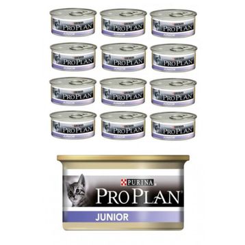 Proplan Junior Tavuklu Yavru Kedi 85 gr 12'Li Konserve Kedi Maması