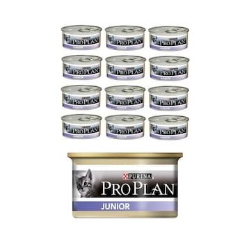 Proplan Junior Tavuklu Yavru Kedi 85 gr 12'Li Konserve Kedi Maması