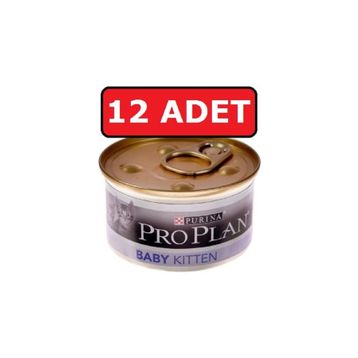 Proplan Junior Tavuklu Yavru Kedi 85 gr 12'Li Konserve Kedi Maması