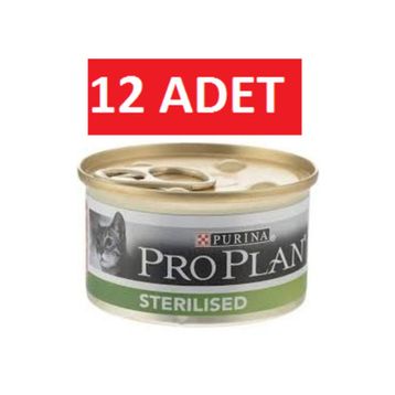 Proplan Sterilised Somonlu Kedi Konservesi 12x85 gr
