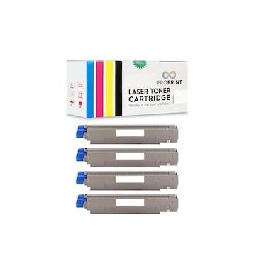 Proprint Oki C801 C801N 7300 Sayfa Muadil Toner Set