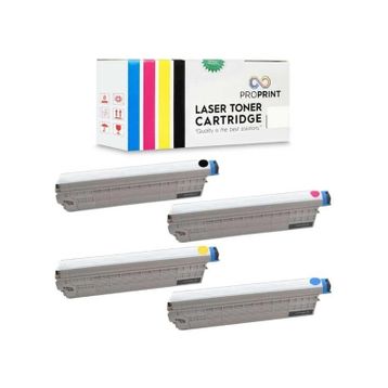 Proprint Oki MC760 MC770DNFAX Cmyk Muadil Toner Set
