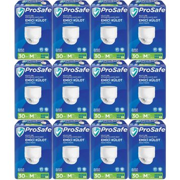 Prosafe 12 Paket 30'lu Orta-Medium Emici Külot Hasta Bezi