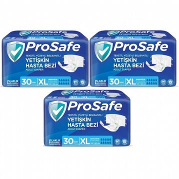 Prosafe Belbantlı Tekstil Yüzey XL 90 Adet Yetişkin Hasta Bezi