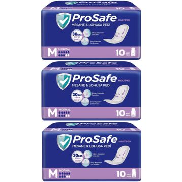 Prosafe Medium Orta Boy Normal 30 Adet 3x10'lu Mesane Lohusa Pedi