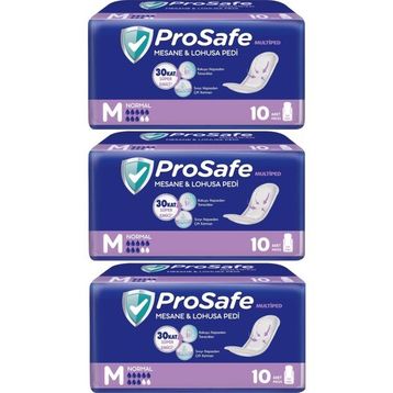Prosafe Medium Orta Boy Normal 30 Adet 3x10'lu Mesane Lohusa Pedi