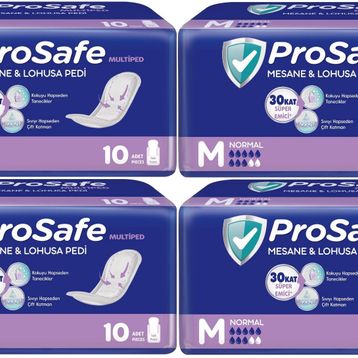 Prosafe Medium Orta Boy Normal 40 Adet 4x10'lu Mesane Lohusa Pedi