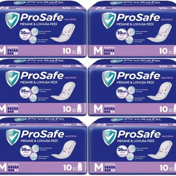 Prosafe Medium Orta Boy Normal 60 Adet 6x10'lu Mesane Lohusa Pedi
