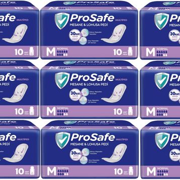 Prosafe Medium Orta Boy Normal 90 Adet 9x10'lu Mesane Lohusa Pedi
