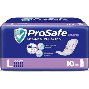 Prosafe Multiped L Yoğun 10'lu Mesane ve Lohusa Pedi