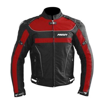 Prosev 18609 Hörgüçlü 4 Mevsim Siyah Kırmızı Motosiklet Montu