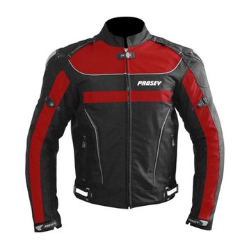 Prosev 18609 Hörgüçlü 4 Mevsim Siyah Kırmızı Motosiklet Montu