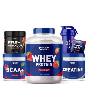 Proteinocean Çilek Ahududu Mega Fitness Paketi