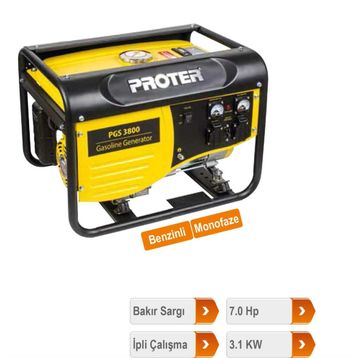 Proter PGS 3800 Jeneratör