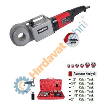 Proter PR 1520 1/2-2" Pafta Makinesi