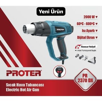 Proter PR 2370 DX Dijital Sıcak Hava Tabancası