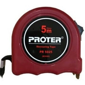 Proter PR 5025 S 5x25 mm Çift Stoplu Çelik Şerit Metre