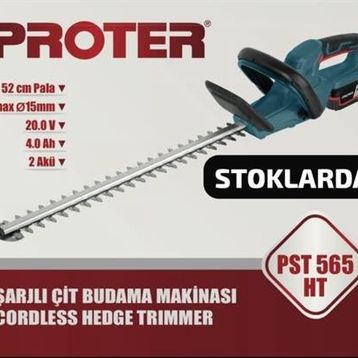 Proter PST 565 HT Şarjlı Çit Budama Makinesi