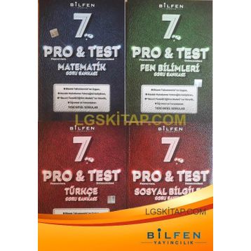 Pro&Test 7. Sınıf 4'lü Yeni Nesil Soru Bankası Seti-Bilfen Yayınları