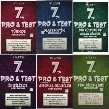 Pro&Test 7. Sınıf 4'lü Yeni Nesil Soru Bankası Seti-Bilfen Yayınları