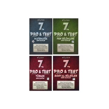 Pro&Test 7. Sınıf 4'lü Yeni Nesil Soru Bankası Seti-Bilfen Yayınları