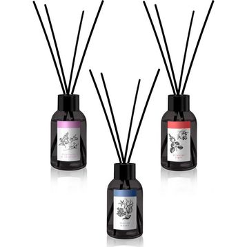 Prova 3x100 ml Magnolya ve Yasemin + Oriental Light + Marine Waves Bambu Çubuklu Oda Kokusu