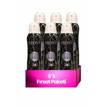 Prova Black Option 6x150 ml Kadın Sprey Deodorant