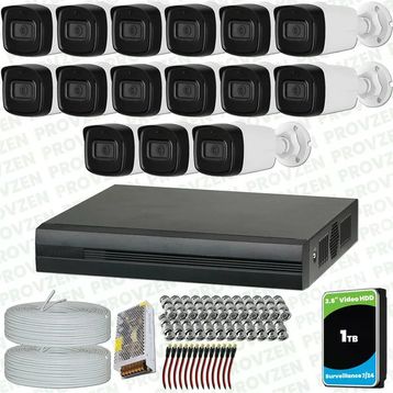 Provzen Dahua 15 Kameralı 40 m Gece Görüşlü Güvenlik Kamerası
