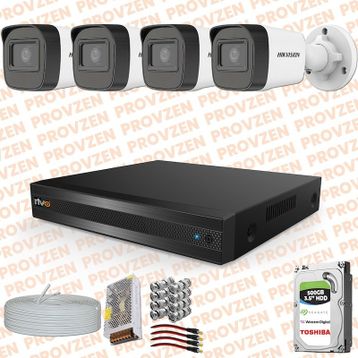 Provzen Hikvision RV 4 Kamera 500GB HDD Güvenlik Kamerası