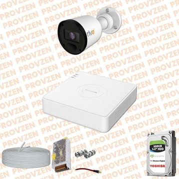 Provzen RV Hikvision 1 Kamera 20 m Gece Görüş Güvenlik Kamerası