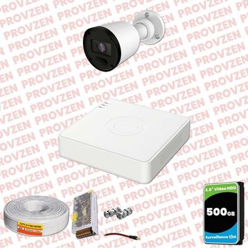 Provzen RV Hikvision 1 Kamera 20 m Gece Görüş Güvenlik Kamerası