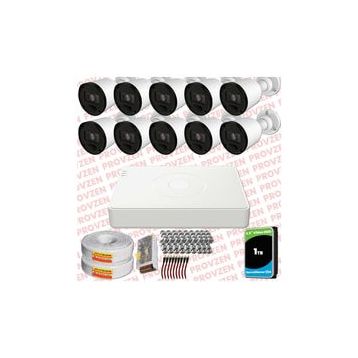 Provzen RV Hikvision 10 Kamera 20 m Gece Görüş Güvenlik Kamerası