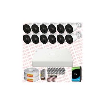 Provzen RV Hikvision 12 Kamera 20 m Gece Görüş Güvenlik Kamerası