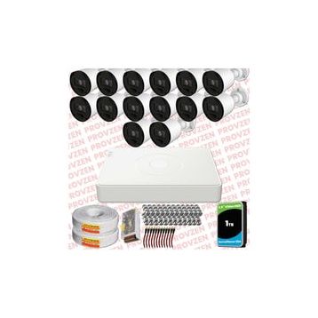 Provzen RV Hikvision 14 Kamera 20 m Gece Görüş Güvenlik Kamerası