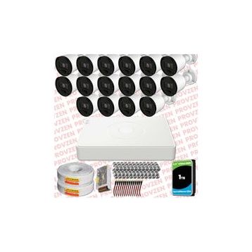 Provzen RV Hikvision 16 Kamera 20 m Gece Görüş Güvenlik Kamerası