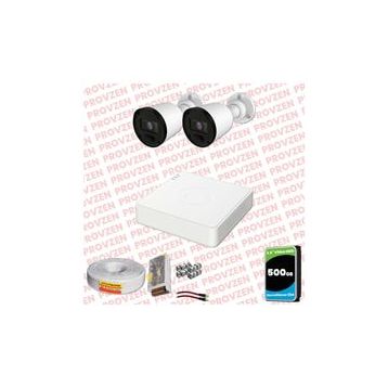 Provzen RV Hikvision 2 Kamera 20 m Gece Görüş Güvenlik Kamerası