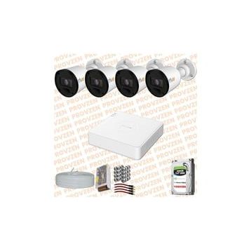 Provzen RV Hikvision 4 Kamera 20 m Gece Görüş Güvenlik Kamerası