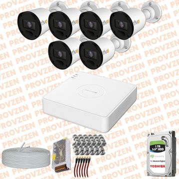 Provzen RV Hikvision 6 Kamera 20 m Gece Görüş Güvenlik Kamerası