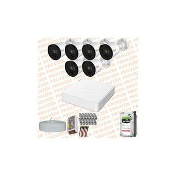 Provzen RV Hikvision 6 Kamera 20 m Gece Görüş Güvenlik Kamerası
